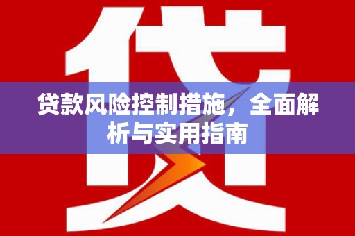 宿豫贷款风险控制措施，全面解析与实用指南