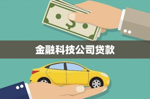 宿豫金融科技公司贷款
