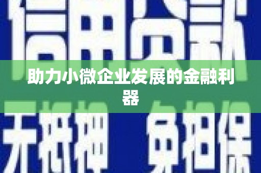 宿豫助力小微企业发展的金融利器