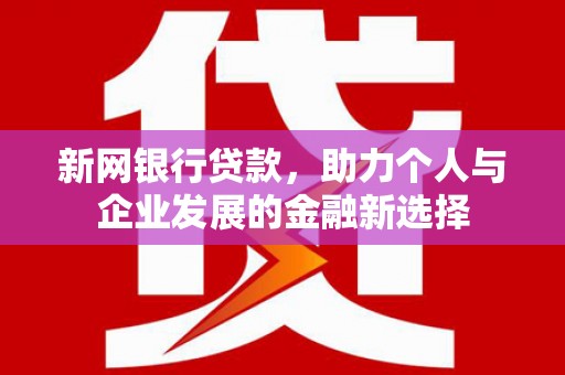 宿豫新网银行贷款，助力个人与企业发展的金融新选择