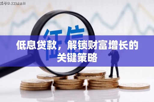 宿豫低息贷款，解锁财富增长的关键策略