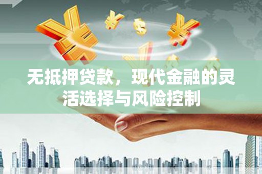 宿豫无抵押贷款，现代金融的灵活选择与风险控制